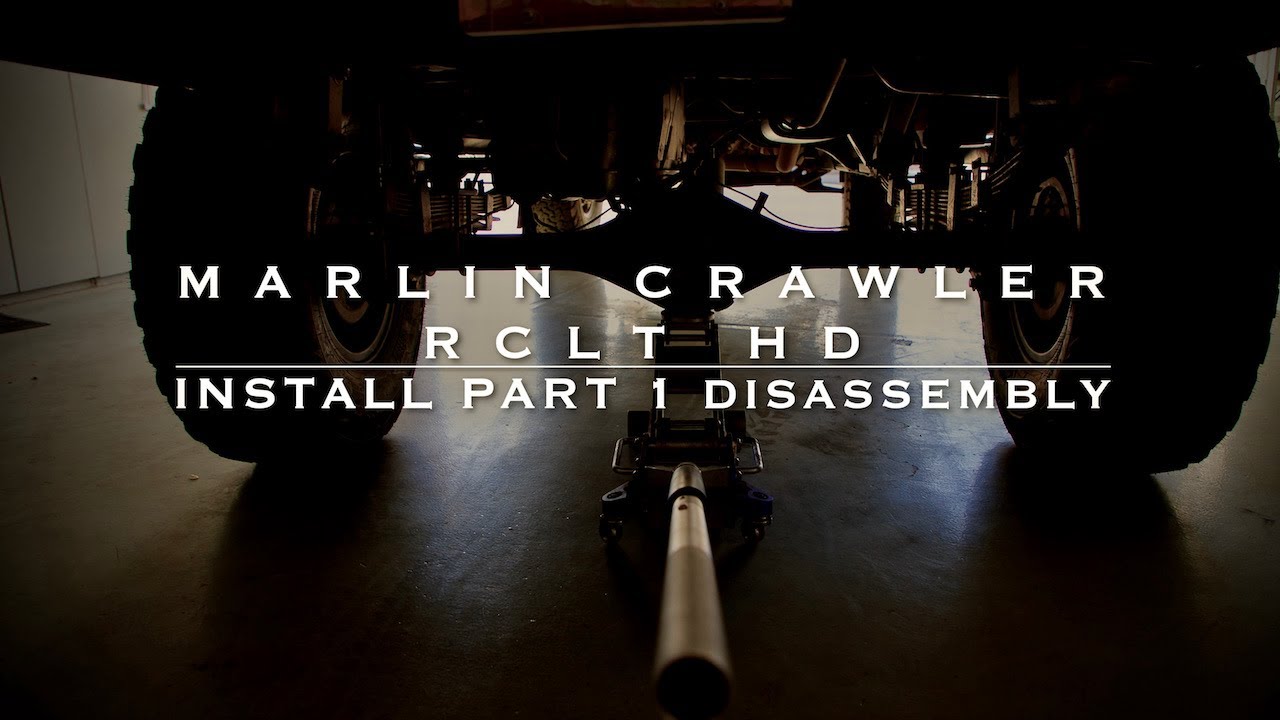 Marlin Crawler RCLT HD Install Part 1 - Disassembly