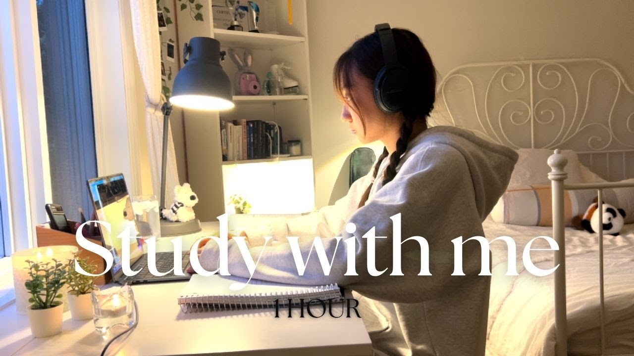 🌧️ 1 HOUR DEEP WORK SESSION | Rain Noise🪴 2 min preparation + 50 min study + 10 min break