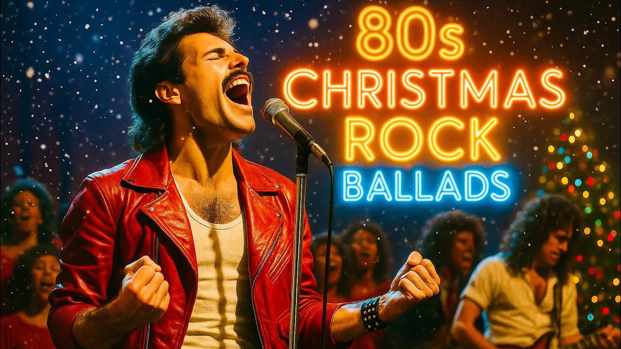 80s Christmas Rock Ballads – Epic Queen-Inspired Holiday Mix 