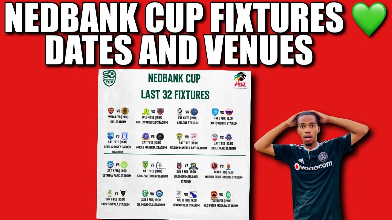NEDBANK CUP FIXTURES CONFIRMED ✅ 