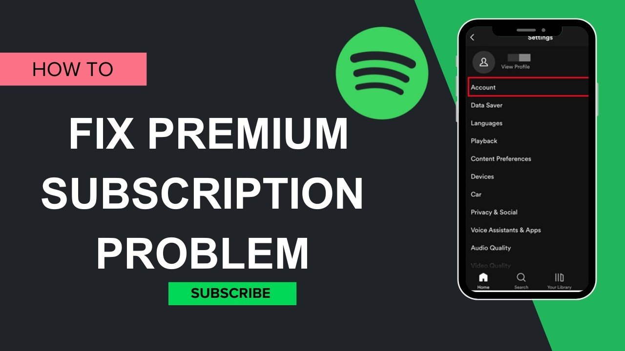 how to fix spotify premium subscription problem