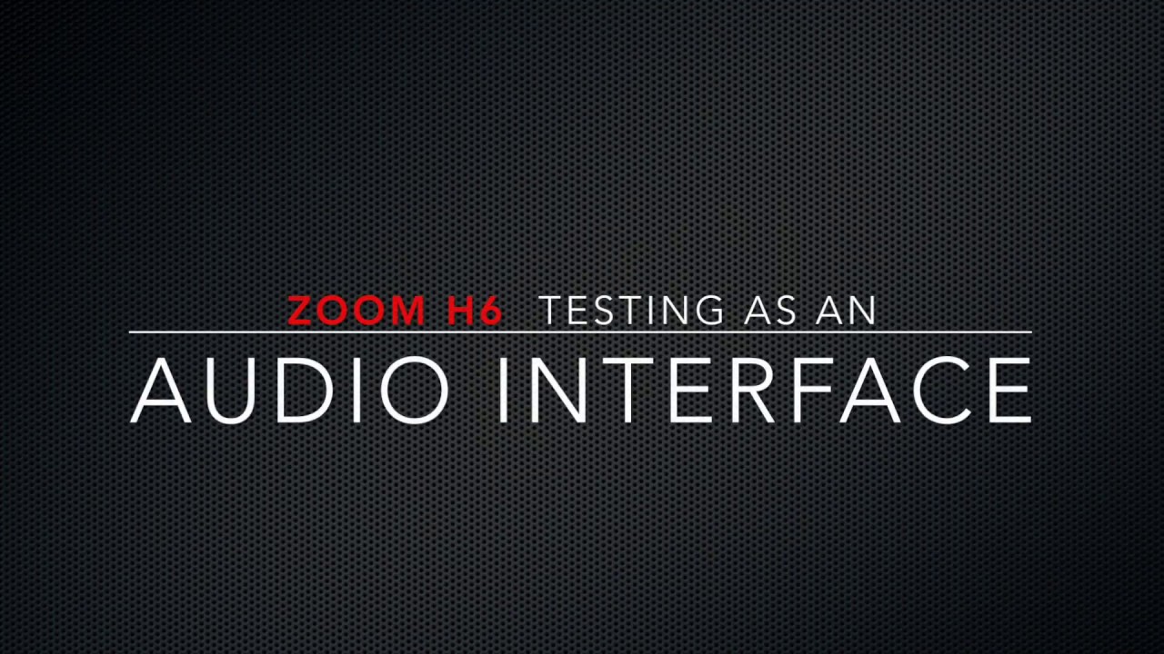 ZOOM H6 Review direct guitar plug in
