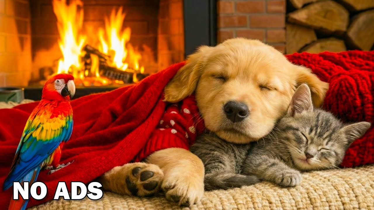 [NO ADS] 12 HOURS - Cat & Dog TV 🐶😺📺| Bird Friends ✅ Deep Sleep Music💖Anti-Separation Anxiety Relief