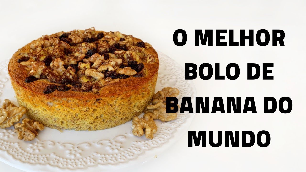 BOLO DE BANANA FÁCIL DE FAZER E SAUDÁVEL