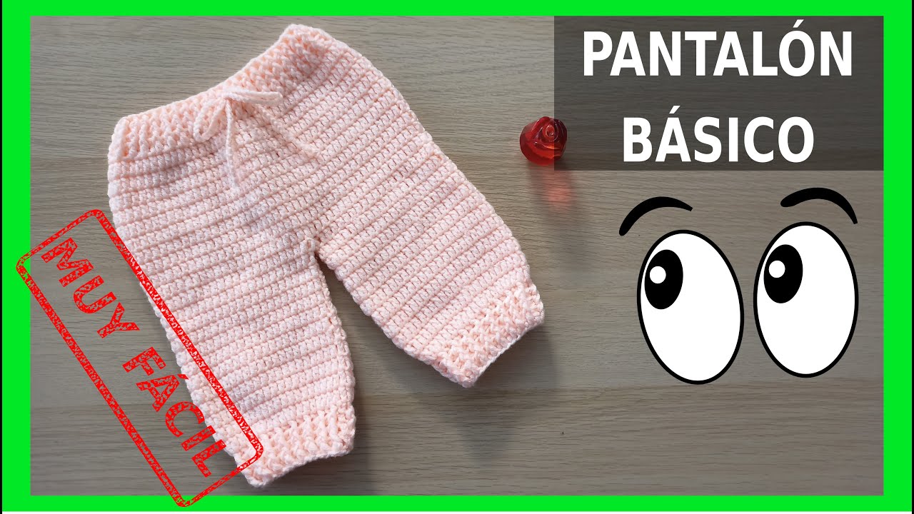 Pantalón básico en Crochet