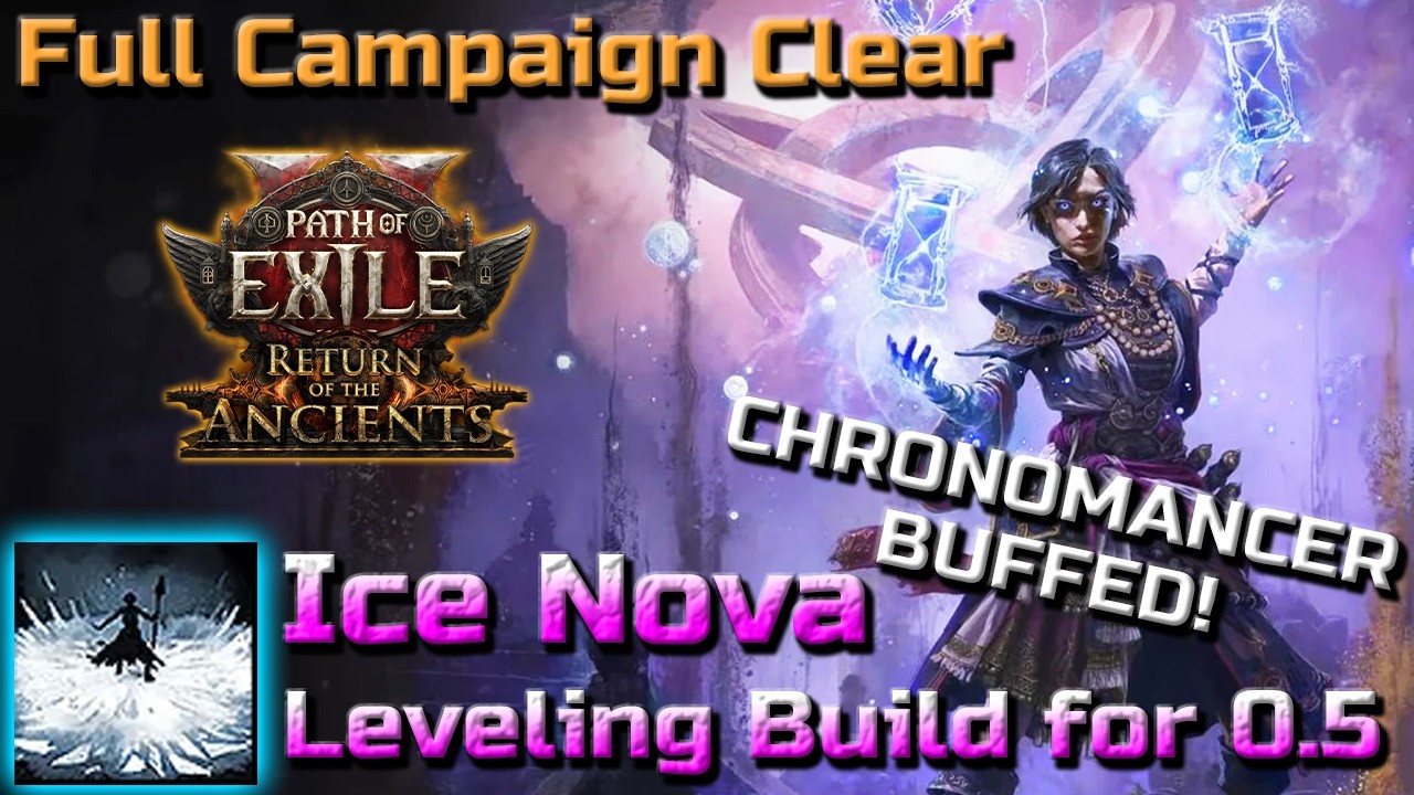 PREPARE FOR RETURN OF THE ANCIENTS LEAGUE 0.5 - My Top Best Sorceress Leveling Build Starter