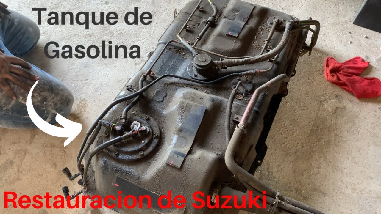 REMOVIENDO TANQUE Y BOMBA DE GASOLINA  (SUZUKI P2)