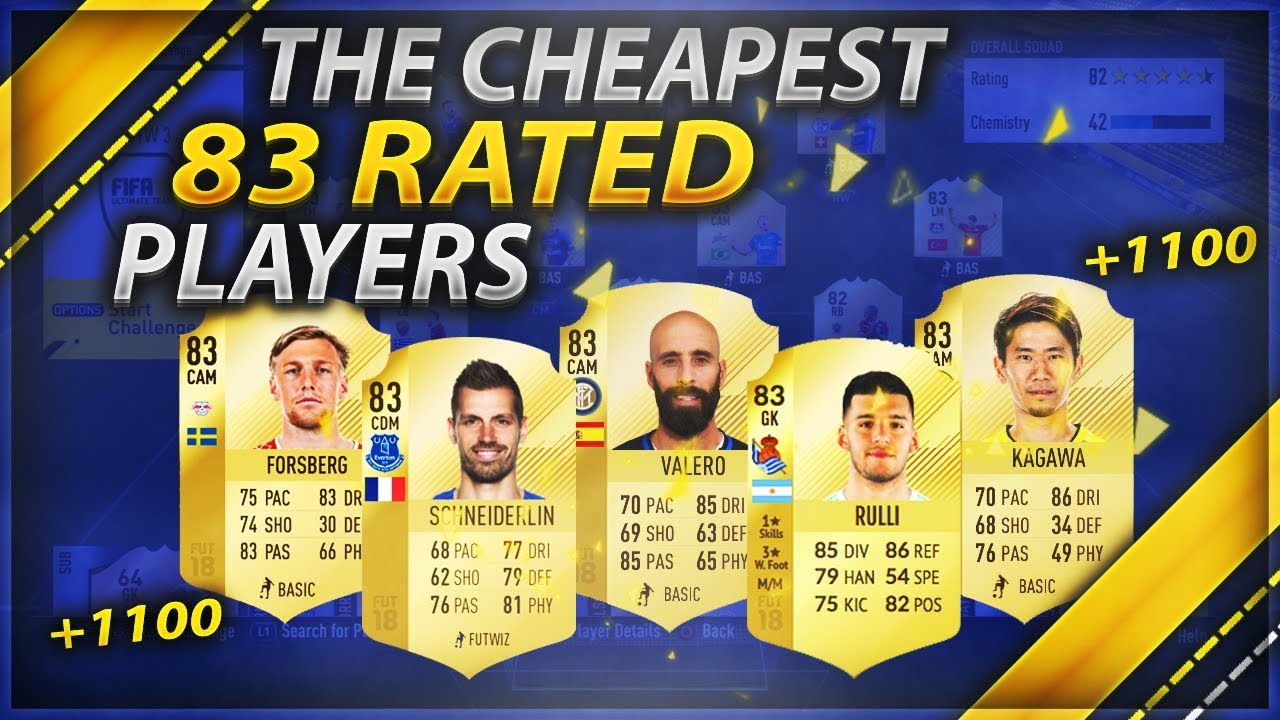 *NEW* THE CHEAPEST 83 RATED PLAYERS IN FIFA 18 | (FIFA 18)