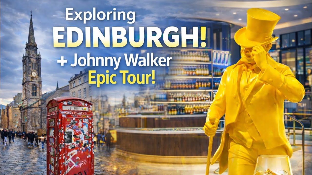 An Elegant Tour of Edinburgh | From Royal Mile to Johnny Walker🥃🥃