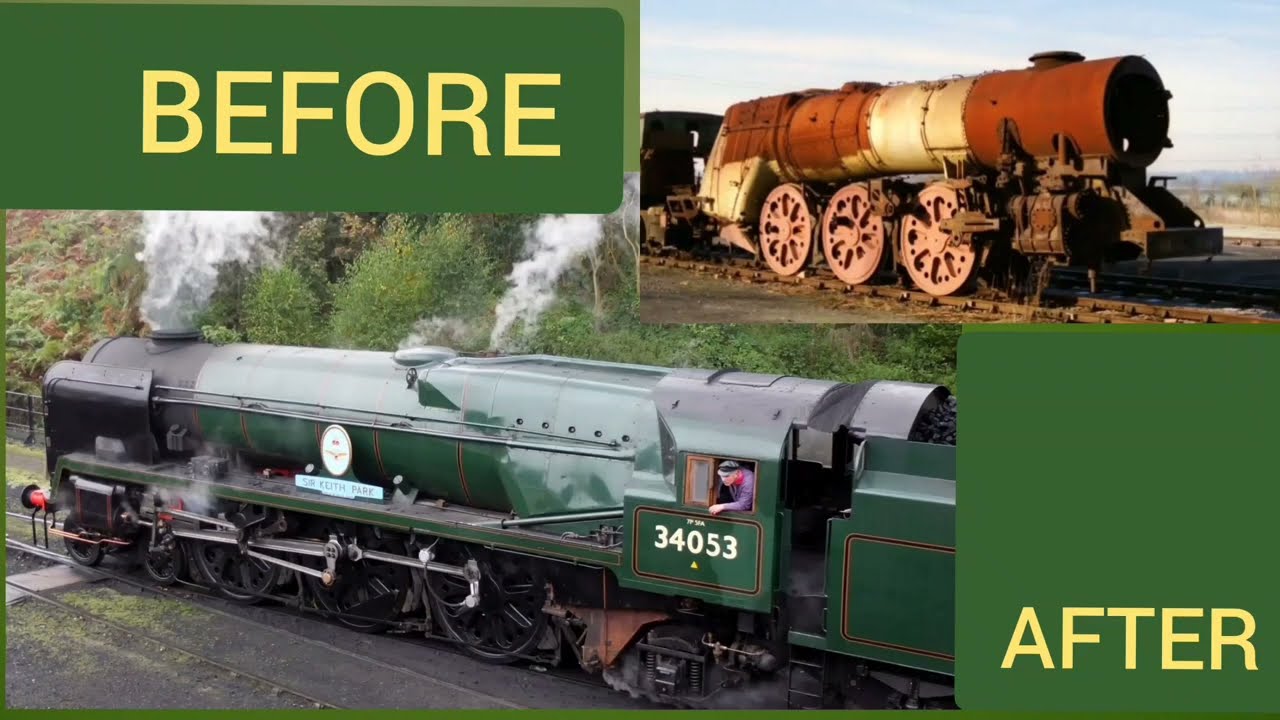 WE DO THIS !!! Before and After, SCRAP to SHINE, Southern Locomotives ltd Steam Train Restoration
