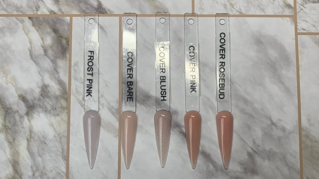 Young Nails Colored Acrylic Swatches | Pink Edition