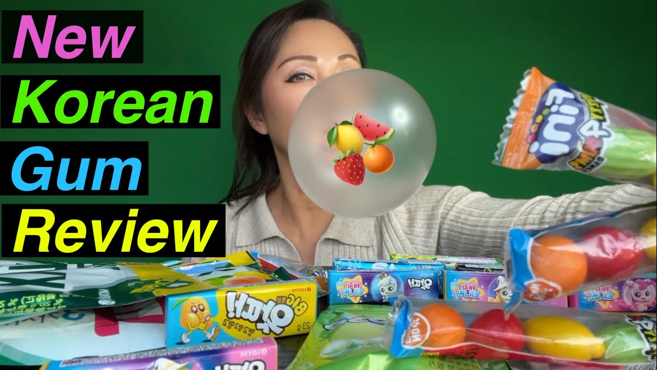 TRYING ALL NEW KOREAN GUM FOR THE FIRST TIME 🇰🇷 | BUBBLE TEST, ASMR & HONEST REVIEW! #asmr