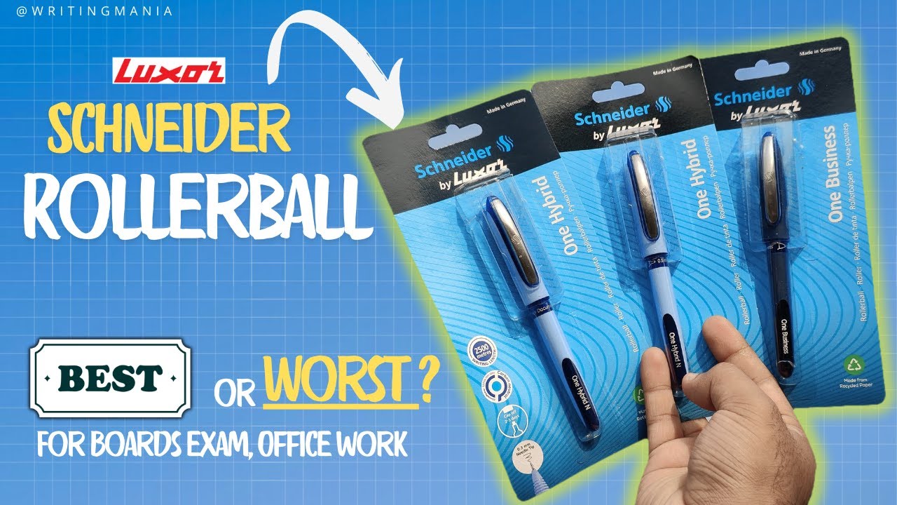 Ручки-роллеры Schneider 🔥l Стоит или нет? &lrm;@luxorpencompany &lrm;@schneiderpen #rollerball