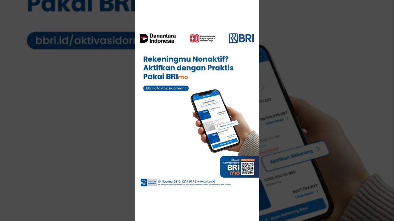 Kamu memiliki rekening yang nonaktif? Tenang, aktifkan dengan mudah di BRImo