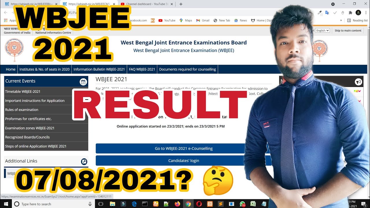 WBJEE 2021 Result Publishing Date Finally Announced in Official Website 🎉🎉Check Now.
