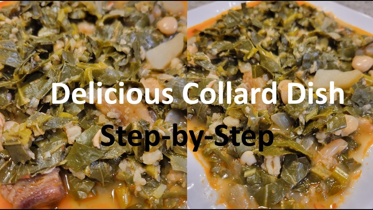 Delicious Collard Dish #Cooking #collard #rosemary-mom-kitchen