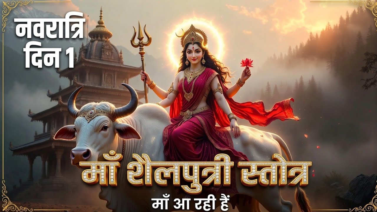 ​🌺 नवरात्रि के पहले दिन माँ शैलपुत्री के इस शक्तिशाली स्तोत्र से होगी हर मनोकामना पूरी! 🙏 #navratri