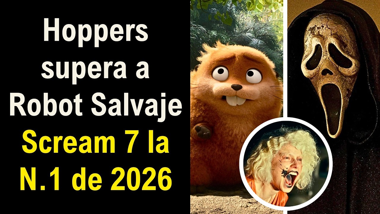 Hoppers inicia ADELANTE de Robot Salvaje, Scream 7 SUPERA a Cumbres Borrascosas y Goat en Taquilla D