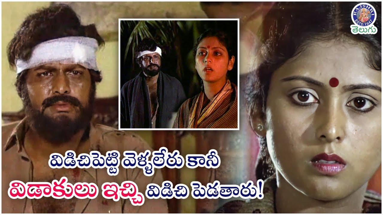 విడిచిపెట్టి వెళ్ళలేరు కానీ విడాకులు ఇచ్చి విడిచి పెడతారు! Mohan Babu & Jayasudha Emotional Argument