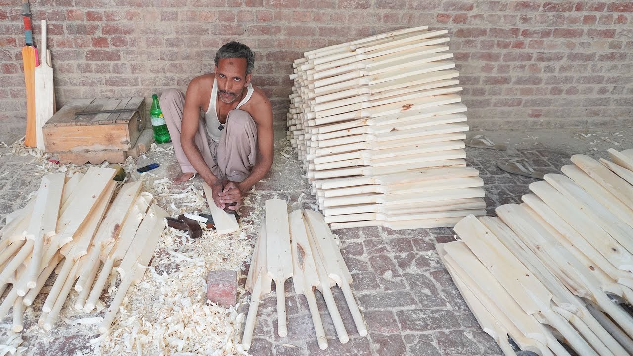 International level cricket bat making in Sialkot Bat Making Full Video