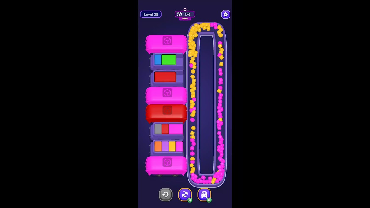 Loop Sort 🟠⚪🟡🟣🟢🔴⚫🔵
