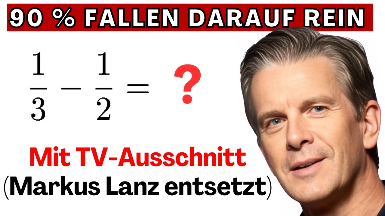Mathe-Albtraum mit Markus Lanz (musst du sehen)