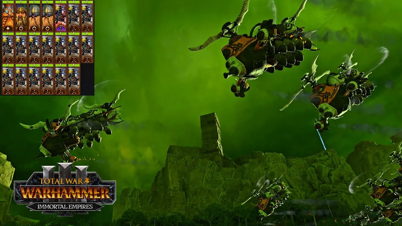 Gyrobomber DOOMSTACK, Dwarf Air Force  Strategic Bombers, - Total War: Warhammer 3 Immortal Empires