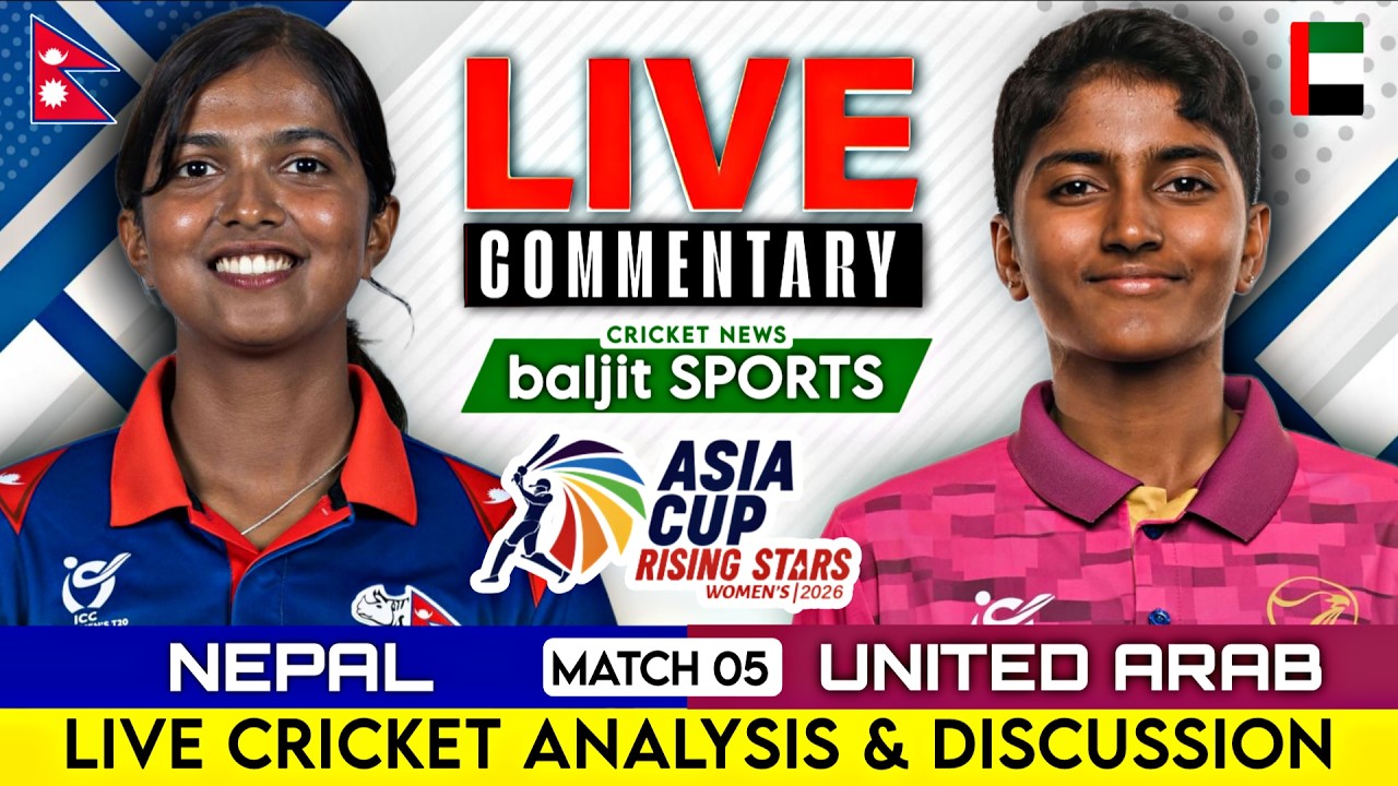 🔴 Live | Uae Women vs Nepal Women Live | Uae-w vs Nep-w | Women's Asia Cup Rising Stars 2026