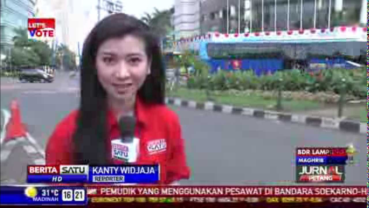 Kawasan Bundaran Hotel Indonesia Lengang