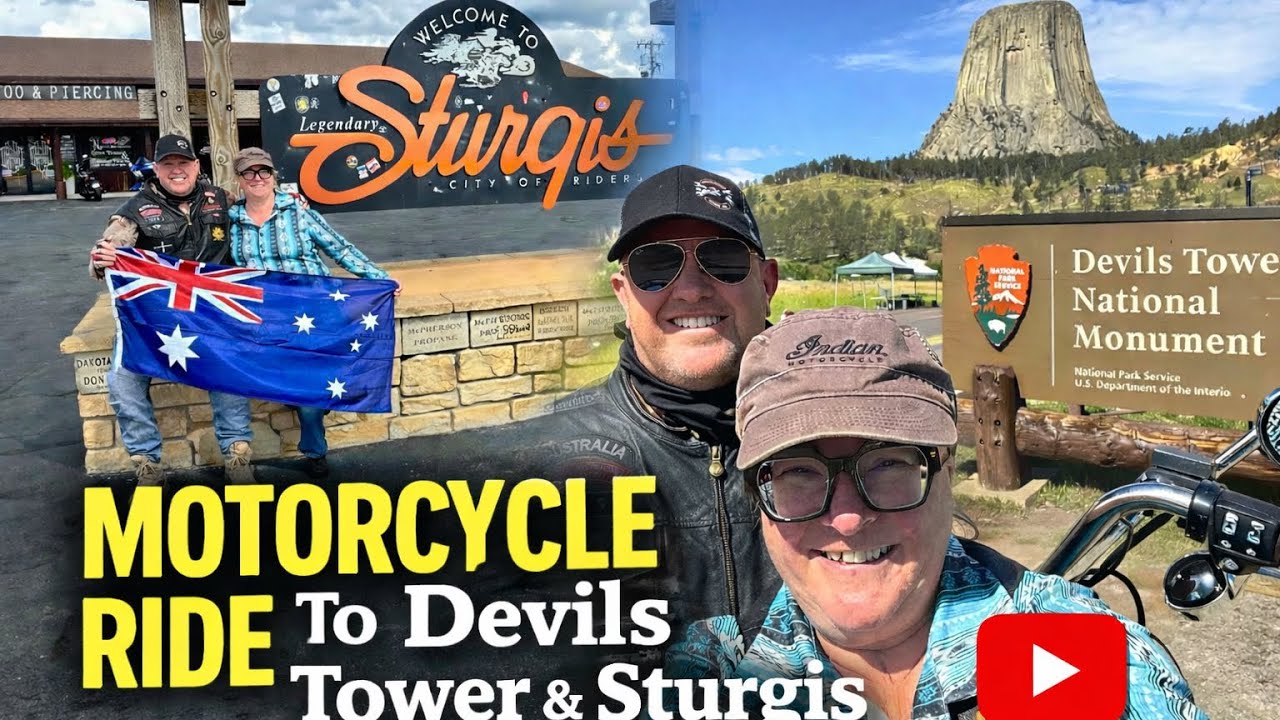 Day 14 of our American Adventure. 30/7/25. Left Sheridan, rode to the Devils Tower then into Sturgis