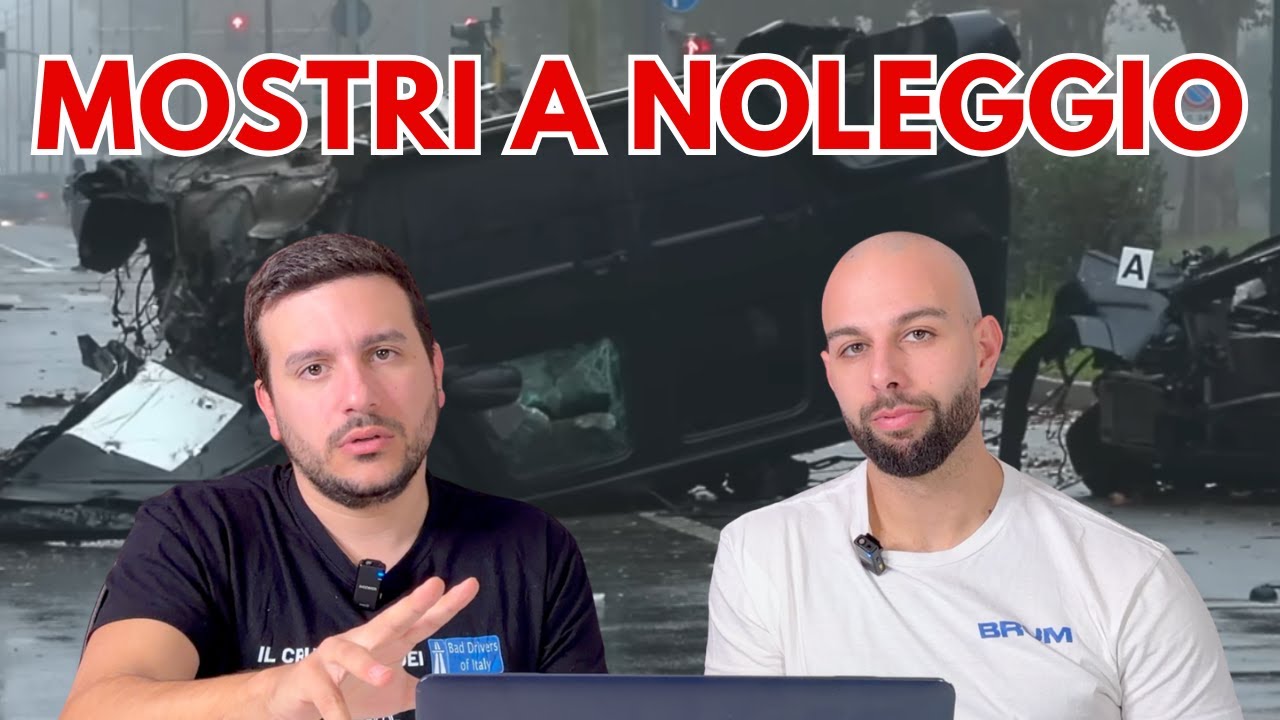 MOSTRI A NOLEGGIO: moviola BAD DRIVERS OF ITALY con BRUM PATENTI. CLIP al VAR e CARTELLINI ROSSI