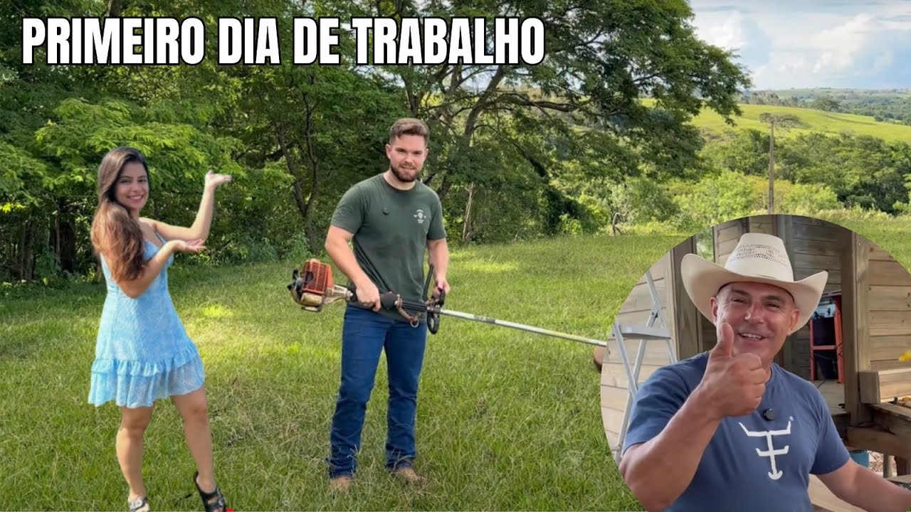 Primeiro dia de trabalho no sítio mais bonito do Brasil