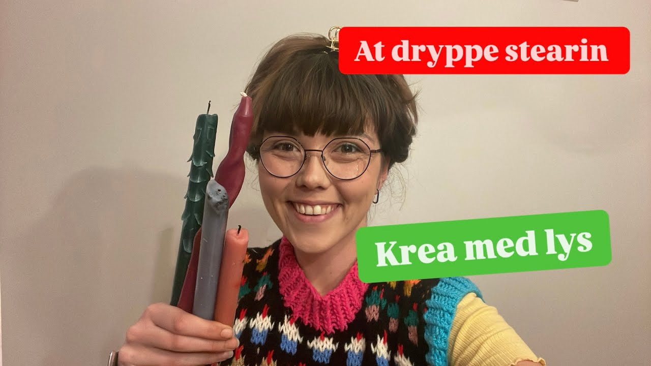 Kreativt projekt med lys. Dryp stearin, en rolig aktivitet for børnene