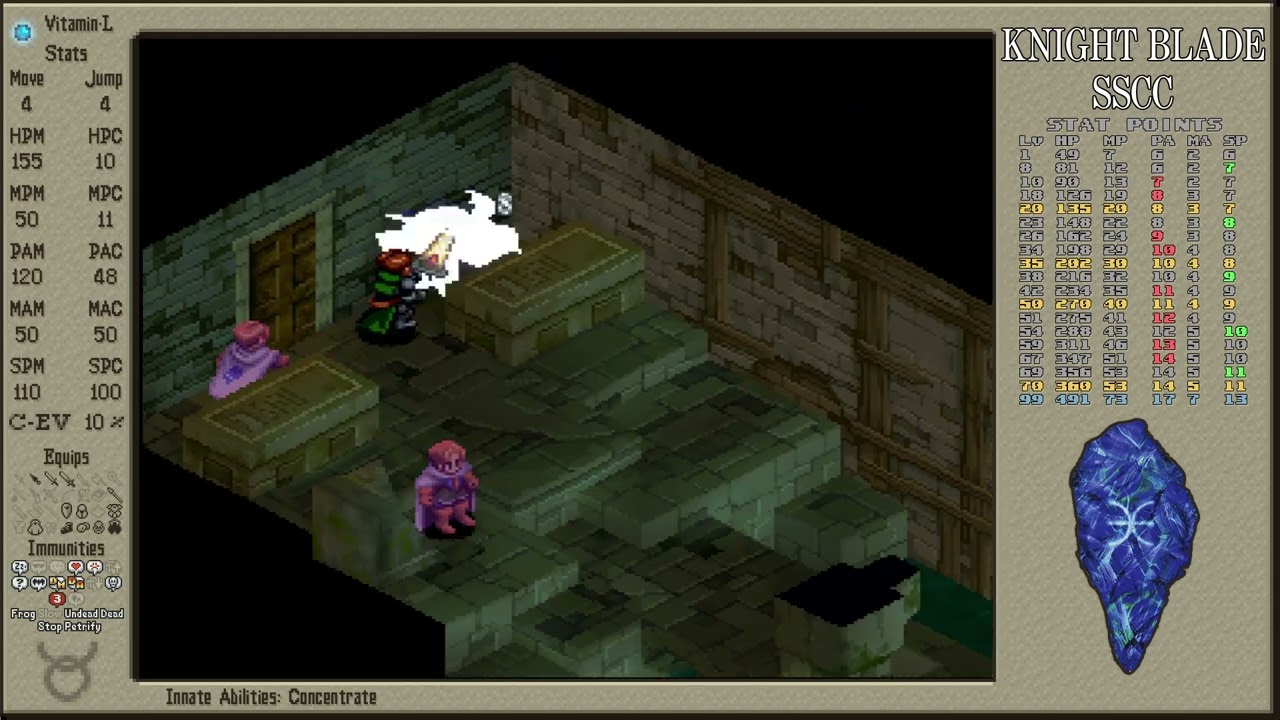 [FFT] Knight Blade SSCC Pt.40 - Underground Cemetery of Limberry Castle