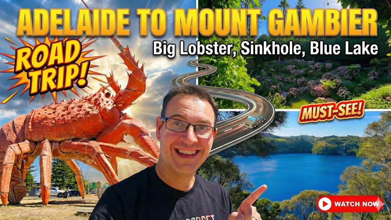 BIG Lakes, Lobsters And SINKHOLES? - Driving Adelaide To Mount Gambier
