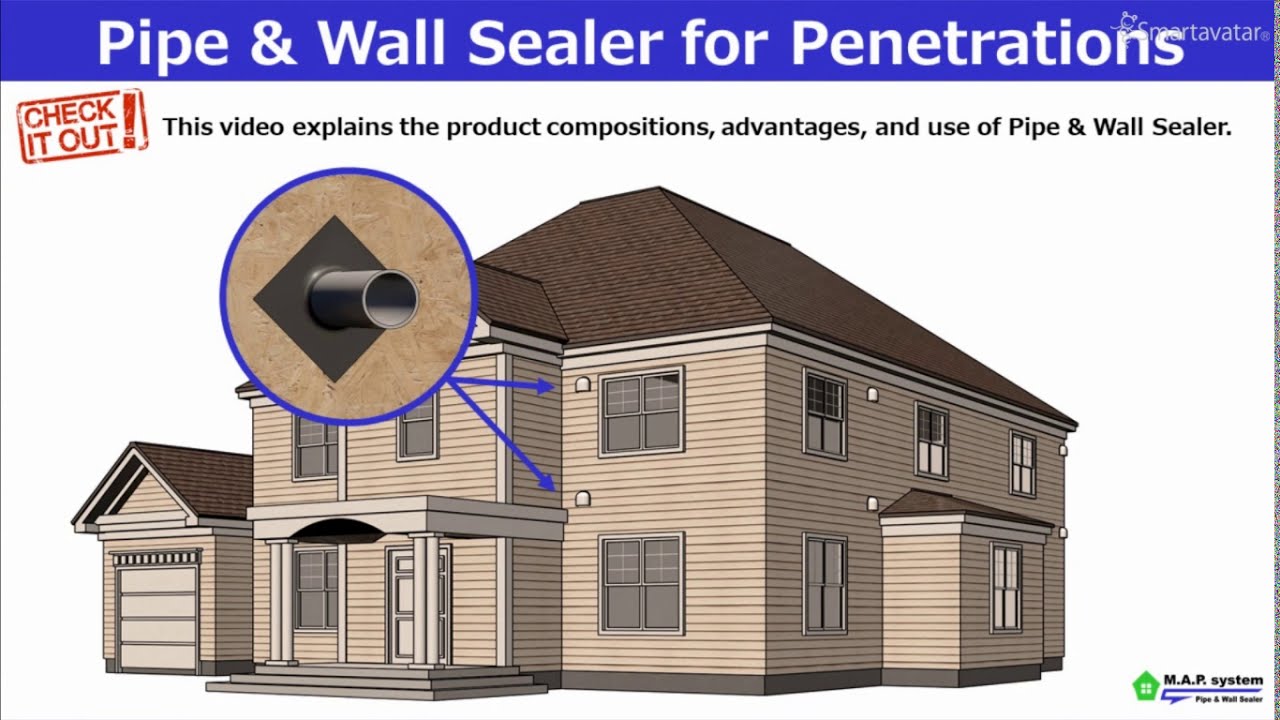 Intro to Pipe & Wall Sealer/ the Quick-Install Airtight Adhesive Sheet for Pipe Penetration