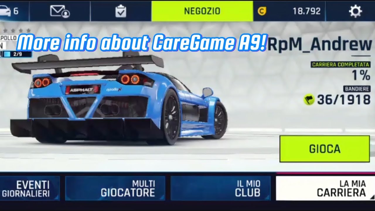 Some more info about CareGame A9! | talking about some of the things i talked about with a Dev