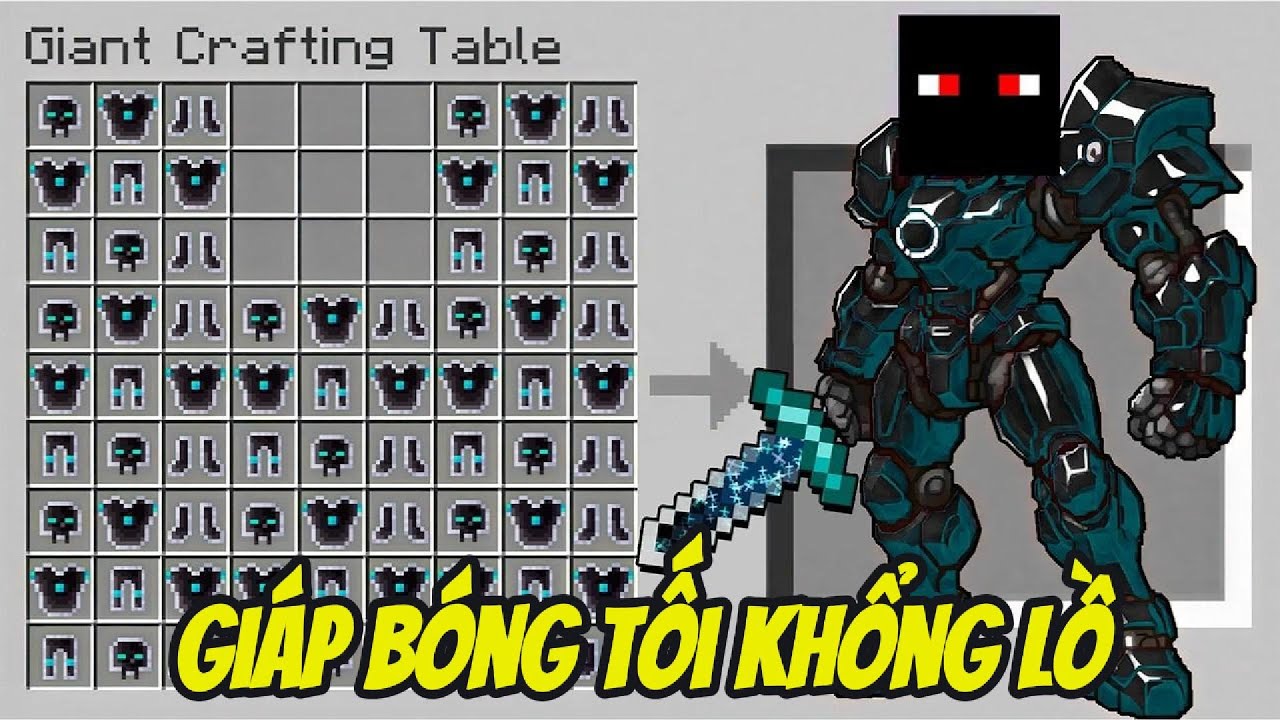 Thử Thách CHẾ TẠO BỘ GIÁP BÓNG TỐI KHỔNG LỒ TRẢ THÙ BẠN THÂN KHỐN NẠN Trong Minecraft Bất Ổn 🤣
