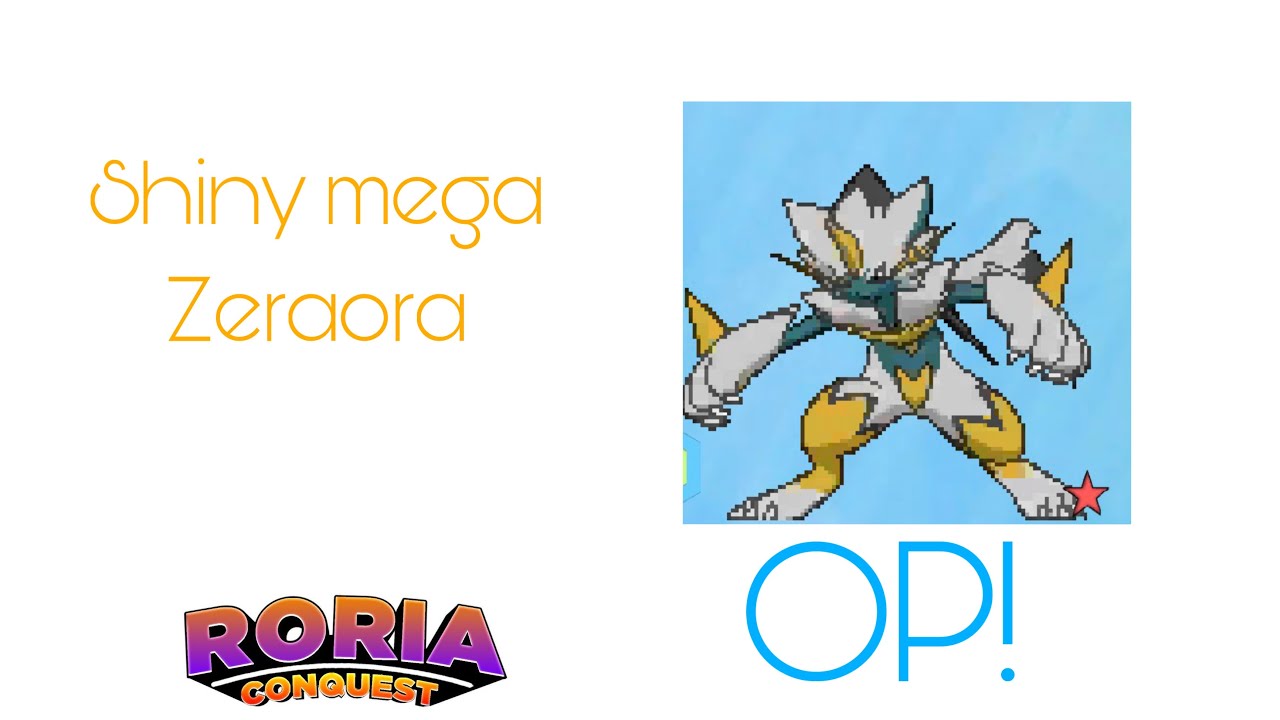 Shiny mega zeraora is a true beast in roria conquest uber fields 