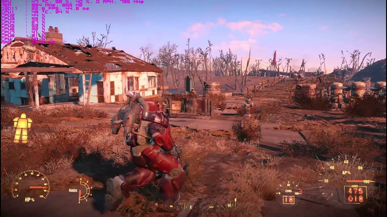Fallout4  gameplay AMD Raedon HD 5670 1GB DDr5
