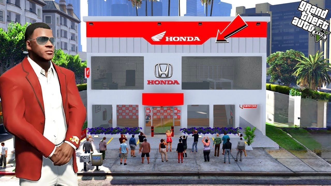 Franklin Open New Honda Showroom In Los Santos City in GTA 5