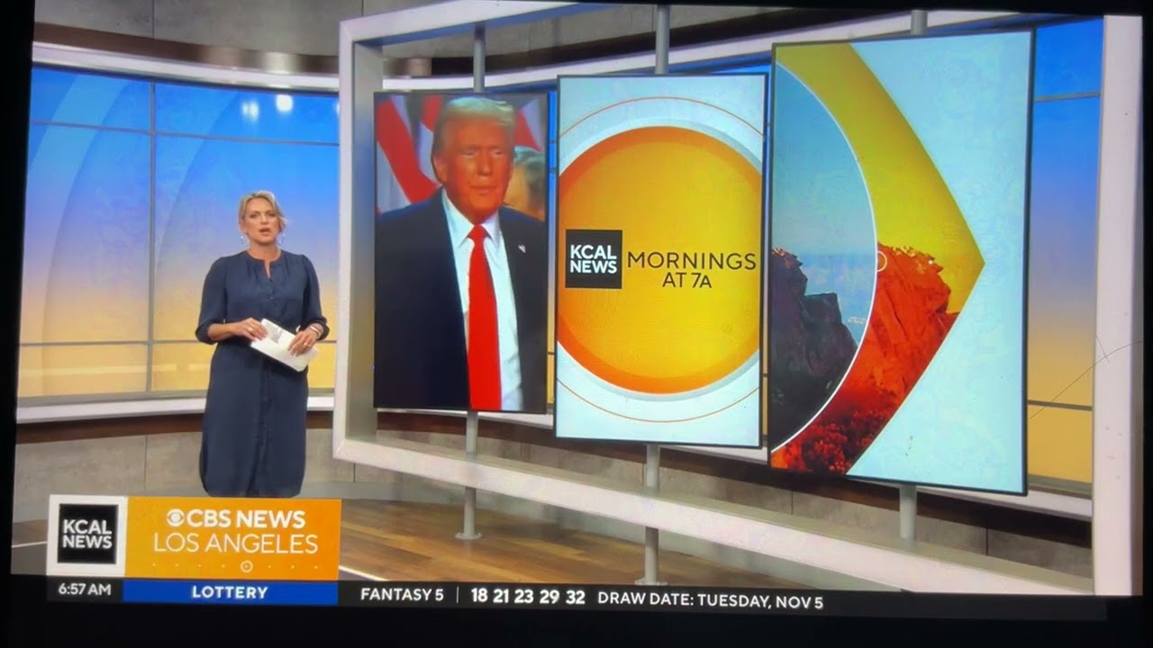 KCAL News Mornings at 7am open November 6, 2024
