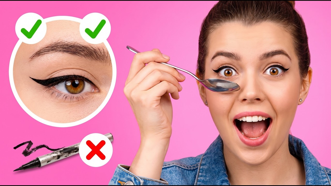 حيل وأفكار رائعة للمكياج || أفكار بسيطة وعبقرية للفتيات
