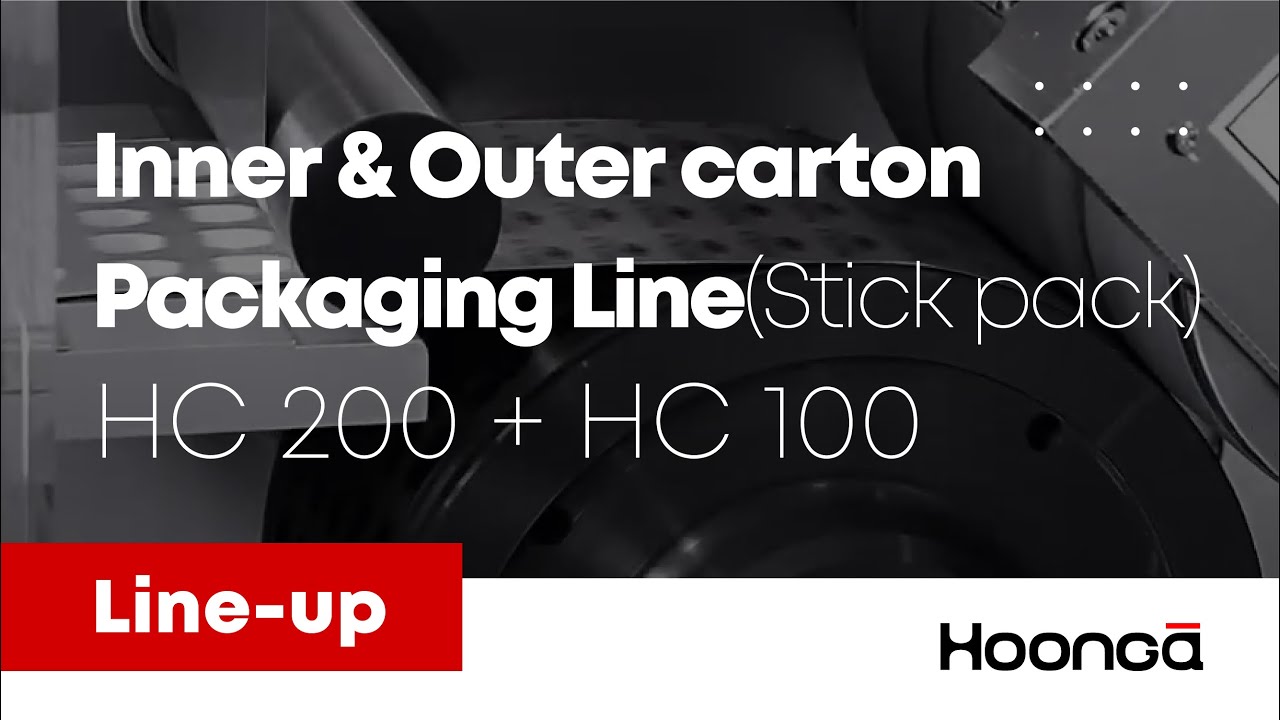 [Hoong-A] Stick pack cartoner  Inner & Outer carton packaging _HC 200 + HC 100