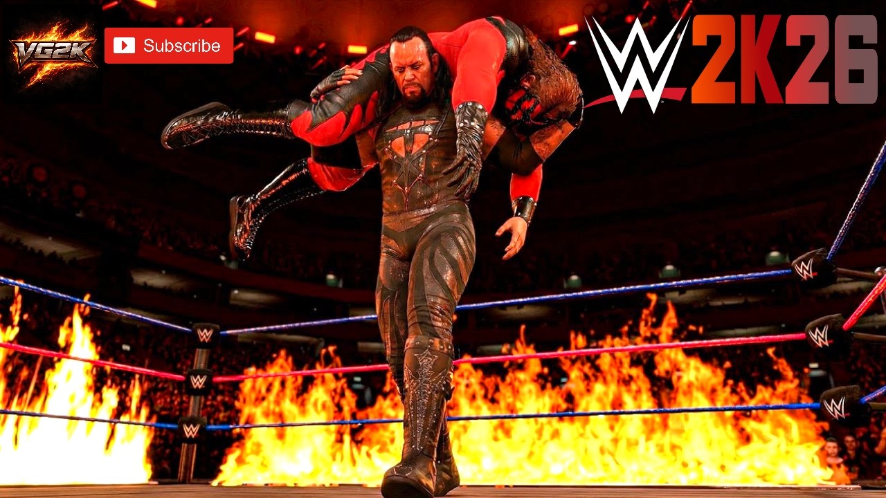 WWE 2K26 KANE VS. THE UNDERTAKER | INFERNO MATCH EARLY GAMEPLAY!! | VG2K CONCEPTS.