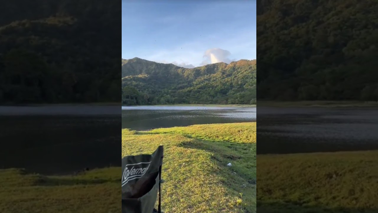 View of camping by the river #camping #campinglife #rivercamping #mountains #nature #river#riverview