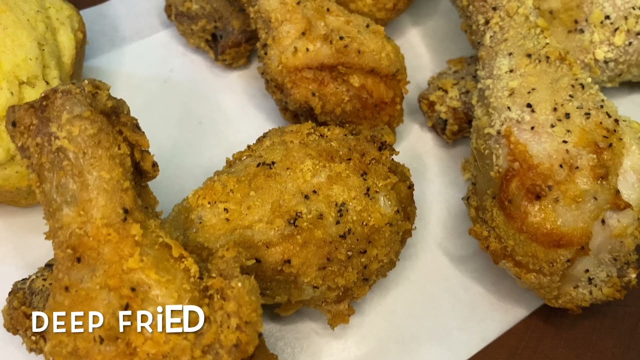 Saltine Cracker Fried Chicken. Basic recipe. Deep fried or airfried. Ingredients in description