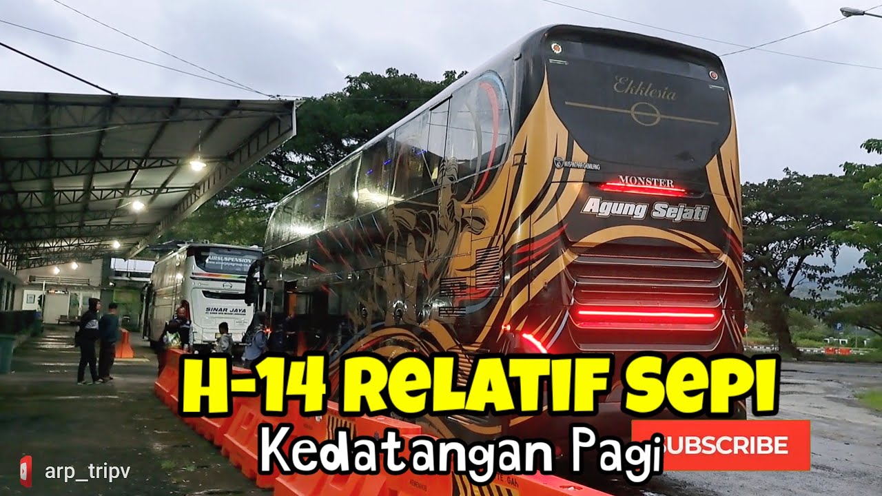 H -14 Kedatangan Arus Mudik di Terminal Wonogiri Pagi masih Relatif Sepi