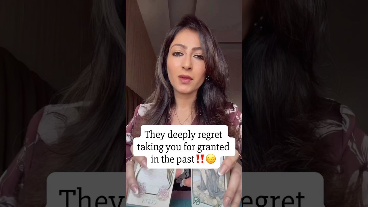 THEY DEEPLY REGRET TAKING YOU FOR GRANTED IN THE PAST😔 #tarotlovereading #tarot