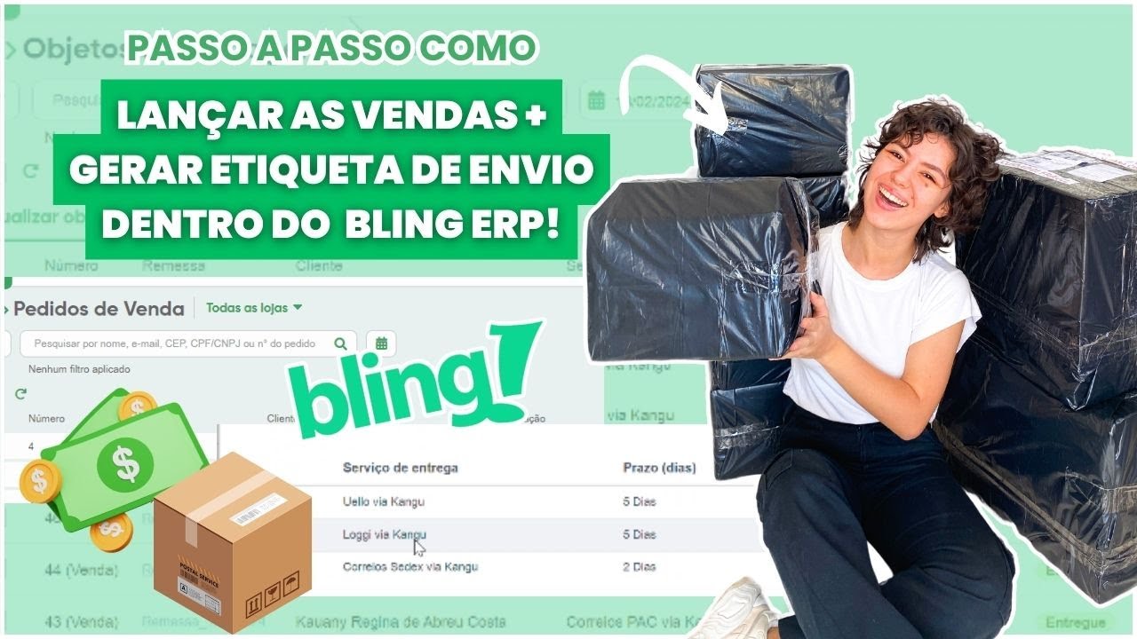 COMO LANÇAR AS VENDAS E GERAR ETIQUETA DE ENVIO DENTRO DO BLING! Faça envios e controle suas vendas
